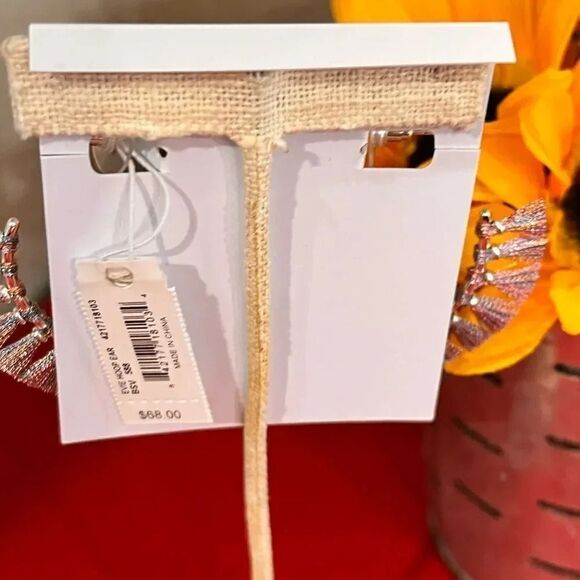 NWT Kendra Scott Purple Eve Hoop Earrings #KSER - Picture 7 of 9